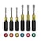 Klein Tools Metric Color-Coded Hollow-Shaft Heavy-Duty Nut Driver Set, 6-Piece 65456M - alternate 1
