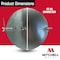 Mitchell Metal 10" Round HVAC Duct Damper, 30 Gauge Galvanized Steel Airflow Control Plate MM-91510 - alternate 2
