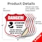 Signmission Pregnant Women Shield Sign Danger! Atten, 4 inch X 4 inch, Vinyl Decal, 5PK SHI-D-5PACK-4-433 - alternate 3
