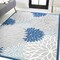 Jonathan Y Minori Floral High-Low Blue/Gray 3 ft. x 5 ft. Indoor/Outdoor Area Rug AMC109A-3 - alternate 4