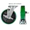 Hyw Products Heavy Duty Caster 8in Green Polyurethane on Cast Iron Wheel, Swivel with Brake 40-80S-A1-PC-TB(G) - alternate 2
