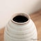 Uniquewise 8in Whitewashed Rustic Distressed Ceramic Farmhouse Vase, for Floral Arrangements & Home Decor QI004788 - alternate 3