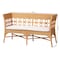 Bali & Pari Oxford Bohemian Light Honey Rattan Dining Bench with Armrests 258-14174-ZORO - alternate 3