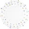 Homeroots 32" Green Purple And White Cotton Round Polka Dots Bath Rug 634892 - alternate 1