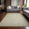 Homeroots 5' X 8' Light Green Damask Washable Indoor Outdoor Area Rug 563857 - alternate 2