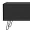 Homeroots 71" Black Wood Enclosed And Open Storage TV Stand 546403 - alternate 5