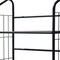 Homeroots 64" Black Metal Five Tier Bookcase 469090 - alternate 2