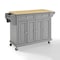 Crosley Full Size Wood Top Kitchen Cart KF30001EGY - alternate 1