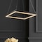 Jonathan Y Nero 15.75" Square Contemporary Modern Metal Integrated LED Pendant Light, Black JYL7104A - alternate 4