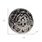 Homeroots Set of Twelve Black And Silver Ceramic Filigree Floral Drawer Pull Knobs, 12PK 321673 - alternate 3