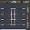 Vdomdoors Metal Double Doors Deux 1105 Gray Graphite Mirrored Glass 1 Sidelight and Top Transom Entry Modern DEUX1105DEXD-GRE-W72+16xH96+14-RH-O - alternate 1