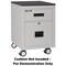 Fireking 1-Hr Fire rated, Mobile Pedestal, Ltr/Lgl file Drawer Platinum 2M1822-1PL - alternate 2