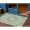 Homeroots 3' X 5' Artichoke Green And Ivory Medallion Washable Indoor Outdoor Area Rug 617449 - alternate 1