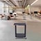 Luxor Utility Cart with Lipped Plastic Shelves, Polyethylene, 300 lb Load Capacity, 2 Shelves, 24 in L HE32-B - alternate 4