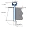 Global Door Controls 4 in Leaf W x 2 in Leaf H, Brown THY-1195-FM2HD-DU - alternate 2