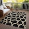 Homeroots 9' X 12' Black Ivory And Beige Abstract Washable Indoor Outdoor Area Rug 600520 - alternate 3