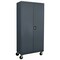 Sandusky Lee Solid Door Storage Cabinet, 36 in W, 78 in H, 24 in D, Dark Gray TAWR362472-02 - alternate 2