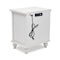 Homeroots 28" White Solid Wood Distressed Two Drawer Nightstand With USB Port 571341 - alternate 2