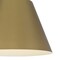 Homeroots 16" Antique Gold Aluminum Cone LED Dimmable Outdoor Pendent Hanging Light 683468 - alternate 5