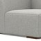 Homeroots 38" Gray Fabric Modular Sofa With Brown Legs 641031 - alternate 3