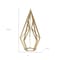 Homeroots 14" Gold Metal Open Geometric Tabletop Sculpture 635383 - alternate 3