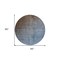 Homeroots 8' Round Blue and Green Round Ombre Washable Non Skid Indoor Outdoor Area Rug 563696 - alternate 3
