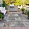 Homeroots 5' X 8' Pewter Khaki And Charcoal Abstract Washable Indoor Outdoor Area Rug 630784 - alternate 4