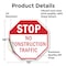 Signmission Stop No Construction Traffic, 10 Inch X 10 Inch, Vinyl Decal OC-D-10-110 - alternate 2