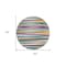 Homeroots 8' Blue Green And Copper Round Striped Washable Indoor Outdoor Area Rug 597369 - alternate 2