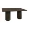 Homeroots 72" Dark Brown Solid Wood Double Pedestal Base Dining Table 611873 - alternate 5