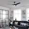 Vaxcel Crest Hill, 56 in, Black Ceiling Fan, Black Blades, LED, Remote, DC Motor F0145 - alternate 3