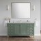 James Martin Vanities Chicago 60 in. Single Vanity, Smokey Celadon, w/ 3 CM Arctic Fall Solid Surface Top 503-V60S-SC-3AF - alternate 2