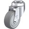 Blickle Kingpin Swivel Caster, TPR, 3-1/8", 220 lb. LKRA-TPA 80KF - alternate 1
