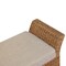 Homeroots 40in Brown Solid Wood Storage Bench With Cabinet 718240 - alternate 2