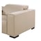 Homeroots 110" Beige Top Grain Leather Reclining Metal USB Sofa 720305 - alternate 4