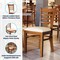 Flash Furniture HERCULES Ladder Back Cherry Wood Restaurant Chair - Tan Vinyl Seat XU-DGW0005LAD-CHY-TNV-GG - alternate 3