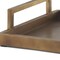 Homeroots 12in Gold Metal Hand Finished Vanity Tray With Handles 731275 - alternate 3