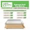 Ecoquality 1.5L Compostable Natural Sugarcane Bagasse With Lid Small Take Out Sushi Tray, 100PK EQ15LSUSHIWL-100 - alternate 4