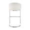 Armen Living Katherine 26in Counter Stool in Brushed Stainless Steel with White Faux Leather LCKABABSWHI26 - alternate 3