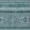 Homeroots 5' X 8' Teal Blue Ivory And Gray Southwestern Washable Indoor Outdoor Area Rug 582861 - alternate 5