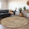 Homeroots 8' Beige And Taupe Round Aztec Washable Indoor Outdoor Area Rug 615538 - alternate 2