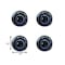 Homeroots 1.5" X 1.5" X 1.5" Black And Light Blue Knobs, 12PK 321683 - alternate 3