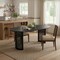 Homeroots 79" Black Solid Wood Double Pedestal Base Oval Dining Table 712132 - alternate 3