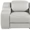 Homeroots 41" Light Gray Italian Leather Wall Hugger Recliner With USB 634541 - alternate 5