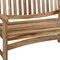 Homeroots 26in Natural Teak Solid Wood Garden Bench 376762 - alternate 2