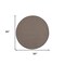 Homeroots 8' Brown Round Power Loom Area Rug 522491 - alternate 4