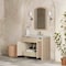 James Martin Vanities Gracyn 36" Single Vanity, Coastal Driftwood, w/ 3 CM Siberian Silestone Widespread Top D125-V36-CSD-WSFR - alternate 3