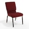 Flash Furniture 18.5"W Stack Church Chair in Burgundy Fabric, 4PK 4-XU-CH-60096-BY-GG - alternate 1