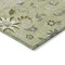 Homeroots 9' X 12' Artichoke Green Gray And Brown Floral Washable Indoor Outdoor Area Rug 597792 - alternate 4