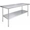 Amgood 30 in. x 72 in. All Stainless Steel Work Table, 35in. Height Commercial Prep Table with AMG WTSS-3072-Z - alternate 1